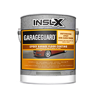 THE PAINT BARN FLOORING AND DECORATING CENTER GarageGuard is a water-based, catalyzed epoxy that delivers superior chemical, abrasion, and impact resistance in a durable, semi-gloss coating. Can be used on garage floors, basement floors, and other concrete surfaces. GarageGuard is cross-linked for outstanding hardness and chemical resistance.

Waterborne 2-part epoxy
Durable semi-gloss finish
Will not lift existing coatings
Resists hot tire pick-up from cars
Recoat in 24 hours
Return to service: 72 hours for cool tires, 5-7 days for hot tiresboom